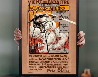 Poster della Guerra dei Mondi: Stampa Art Nouveau di Alvim Corrêa