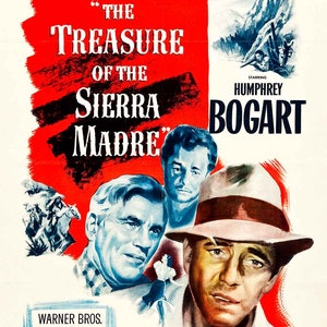 The Treasure of the Collier Madre 1948 Film POSTER PRINT A5-A1 40s Humphrey Bogart Classic Hollywood Vintage Film Wall Art Decor