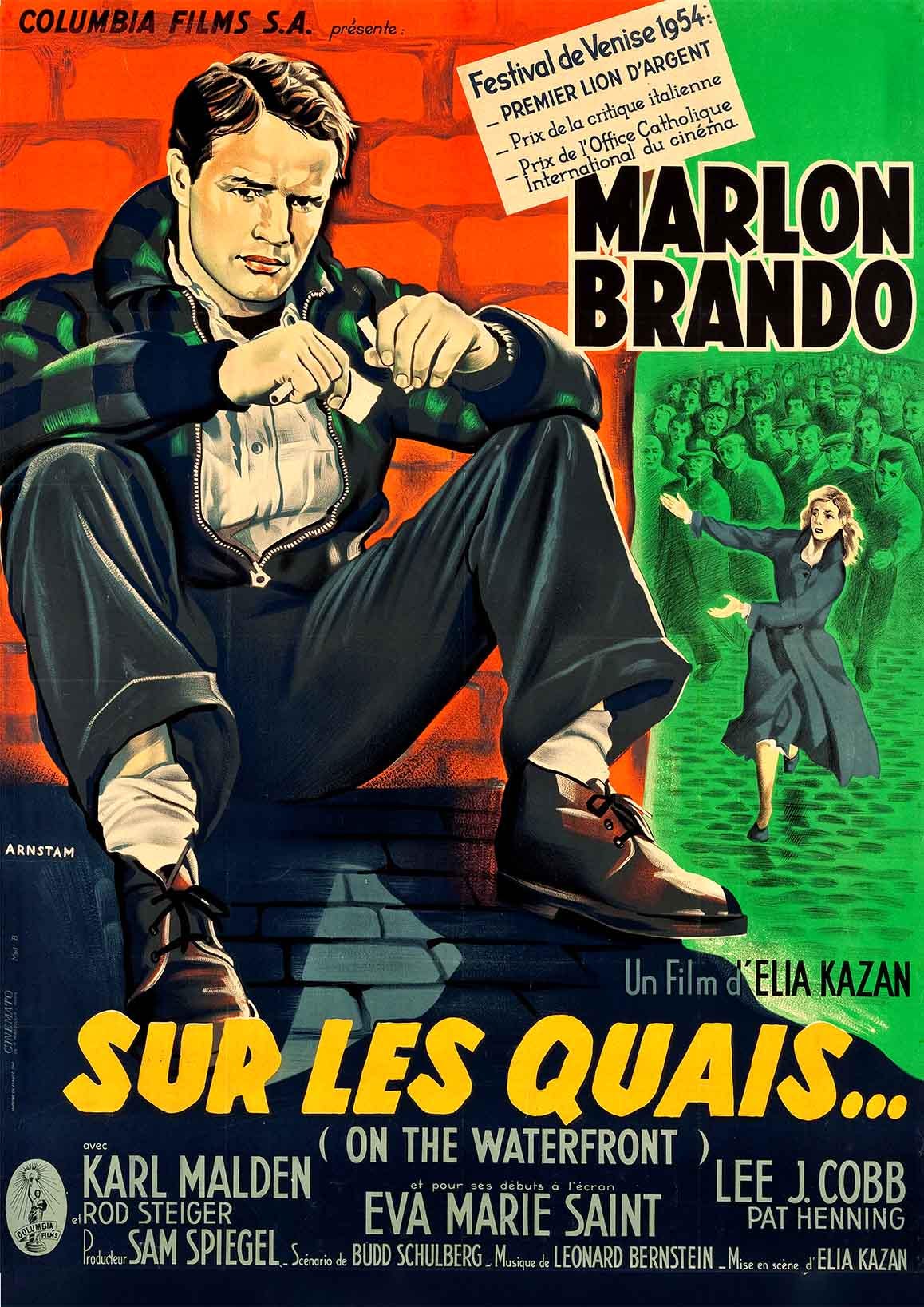 最終値下げ 波止場 マーロン 50年代 A5-A1 映画ポスタープリント 1954 その他