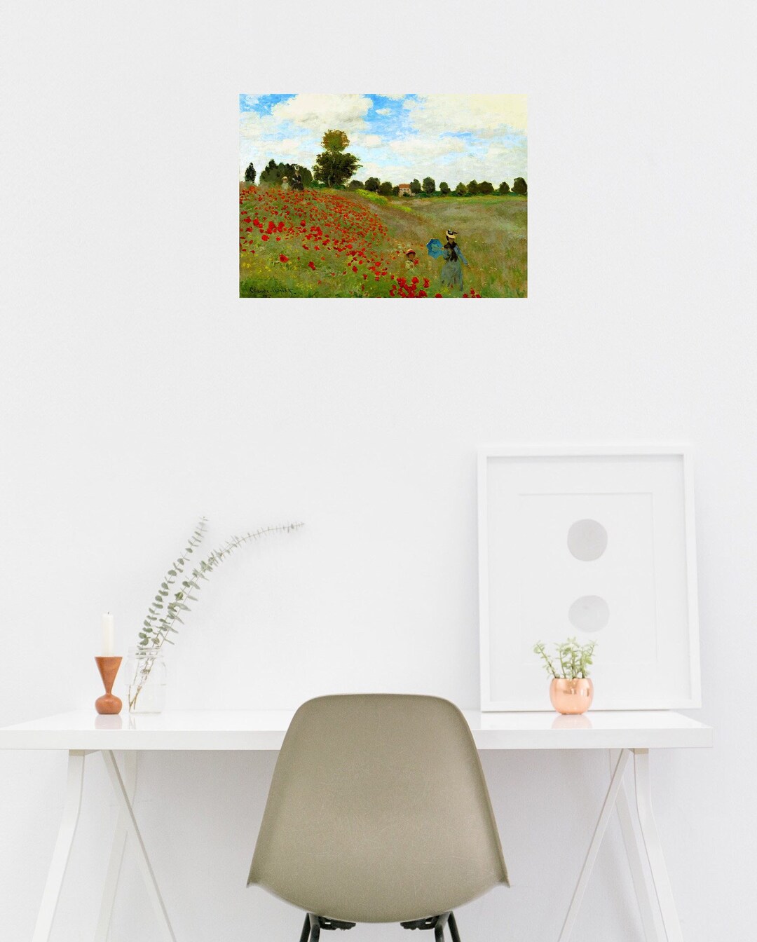 The Poppy Field 1873 POSTER PRINT A5A1 Claude Monet Painting Vintage ...