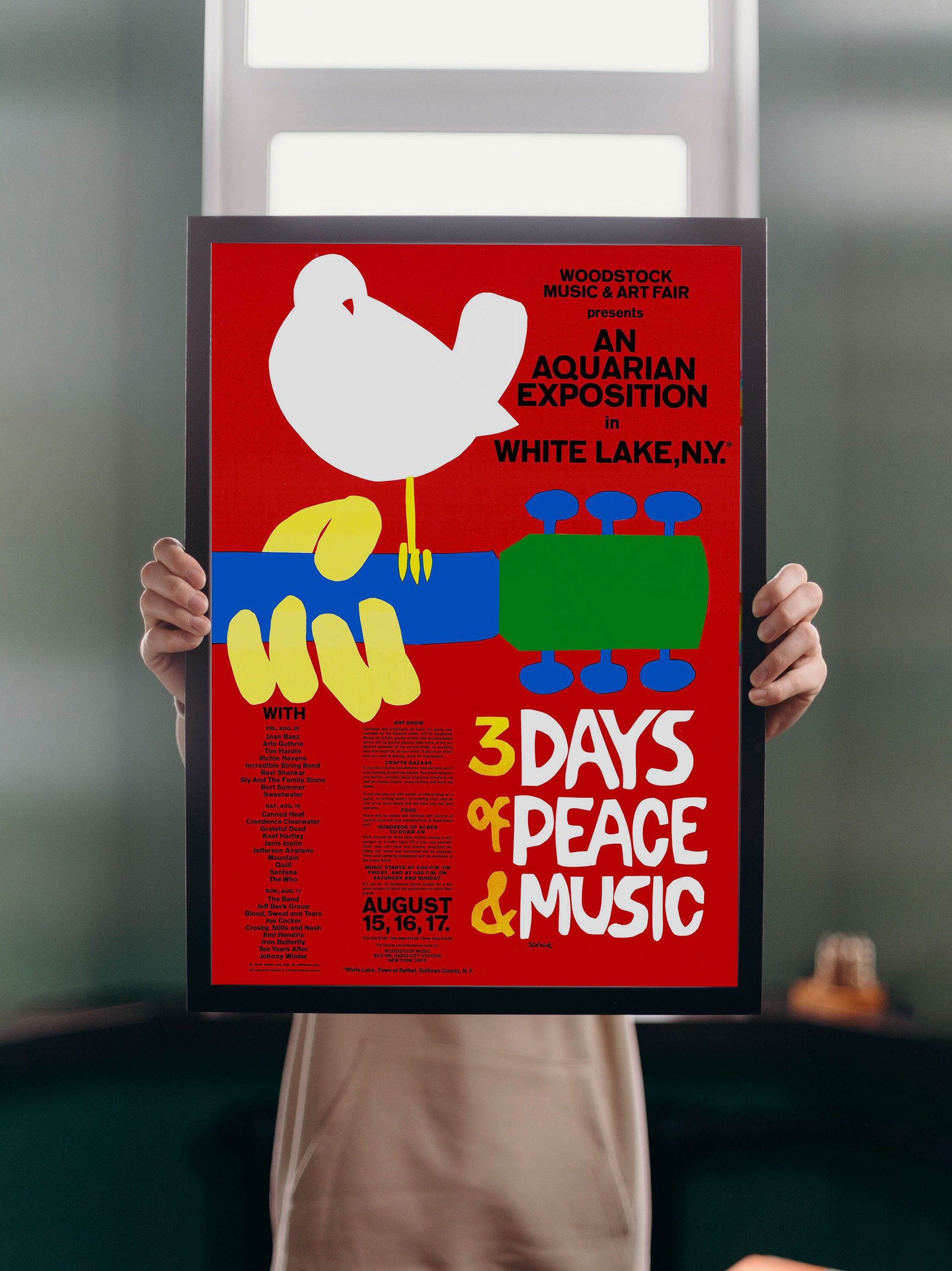 Woodstock 1969 poster - Etsy 日本