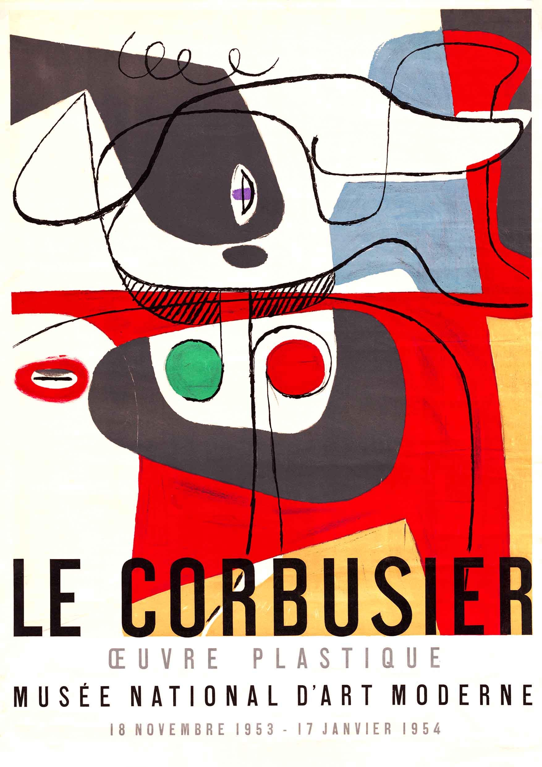 Le Corbusier 1954 Exhibition HD Digital Download Vintage Advert