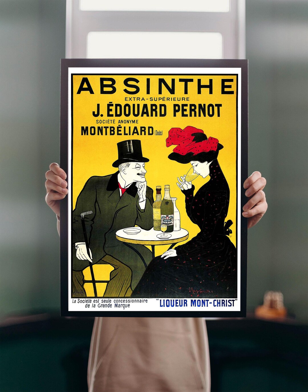 Absinthe Edouard Pernot 1905 Poster: Vintage French Drink Advert, Belle ...