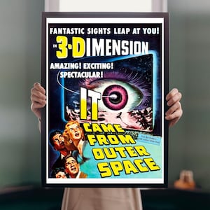 It Came from Outer Space Movie Poster: 1953 Sci-Fi Horror Film Art