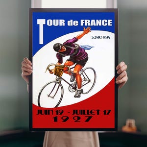 Tour de France 1927 POSTER PRINT A5-A1 Vintage Retro Cycling Sports French Advert Wall Art Decor