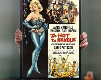 Too Hot to Handle 1960 Film POSTER PRINT A5-A1 Jayne Mansfield Movie 60s X Cult Cinema Wall Art Decor