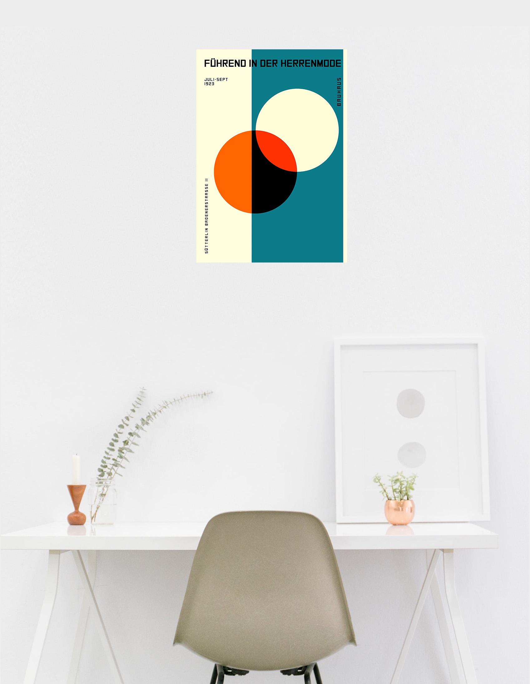 Bauhaus Stampe d'arte astratta Poster moderno e minimalista