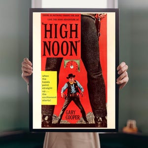High Noon 1952 Movie POSTER PRINT A5-A1 Gary Cooper Western Film American Cinema Wall Art Decor