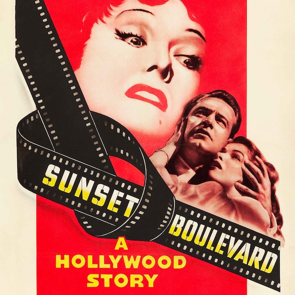 Sunset Blvd. 1950 Movie POSTER PRINT A2 50s Classic Drama Film Billy Wilder Hollywood Wall Art Decor