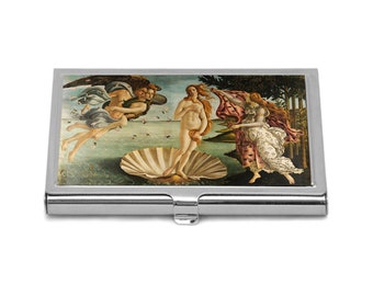 Business Card Holder Venus Painting Business Card Case Sandro Botticelli Credit Card Holder The Birth Of Venus Vintage Art Print Gift Idea