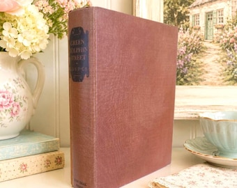 Vintage 1944 GREEN DOLPHIN STREET by Elizabeth Goudge. Classic Historical Romance, Sea & Adventure. Old San Francisco Book Store Label.
