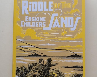 Paperback "THe RiDDLe of THe SaNDS: A Record of Secret Service" by Erskine Childers. 1903 Spy Thriller Book Reprint.