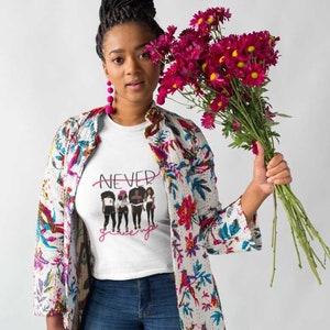Never Give Up Breast Cancer Awareness T-Shirt | Pink Ribbon Fighter Shirt | Survivor Support Tee | Hope Strength Courage Gift
