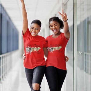 -shirt Soul Sistas | T-shirt Friends by Heart Sisters by Soul | Chemise Meilleur ami | Chemise de fraternité | Cadeau Bestie | T-shirt Friendship assorti