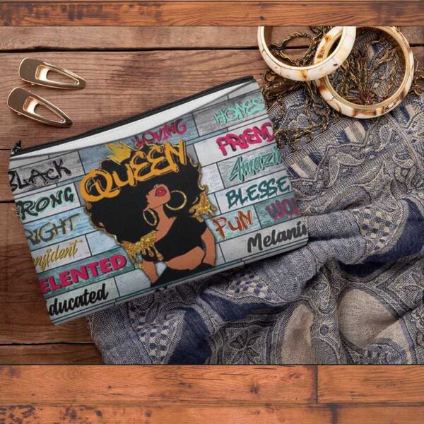 Afro Queen Cosmetic Bag