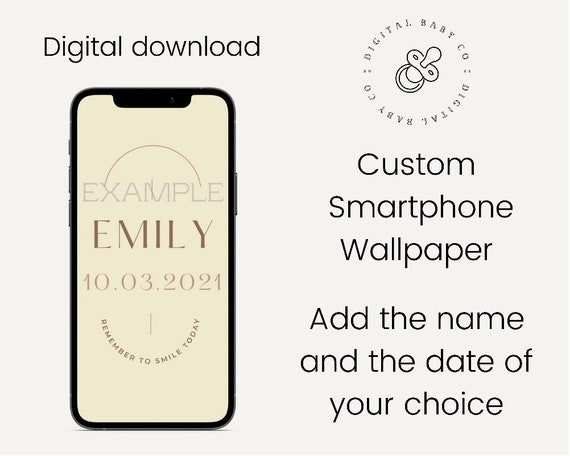 Personalized Iphone Wallpaper keep on Smiling - Etsy Personalized Iphone Wallpaper keep on Smiling - Etsy