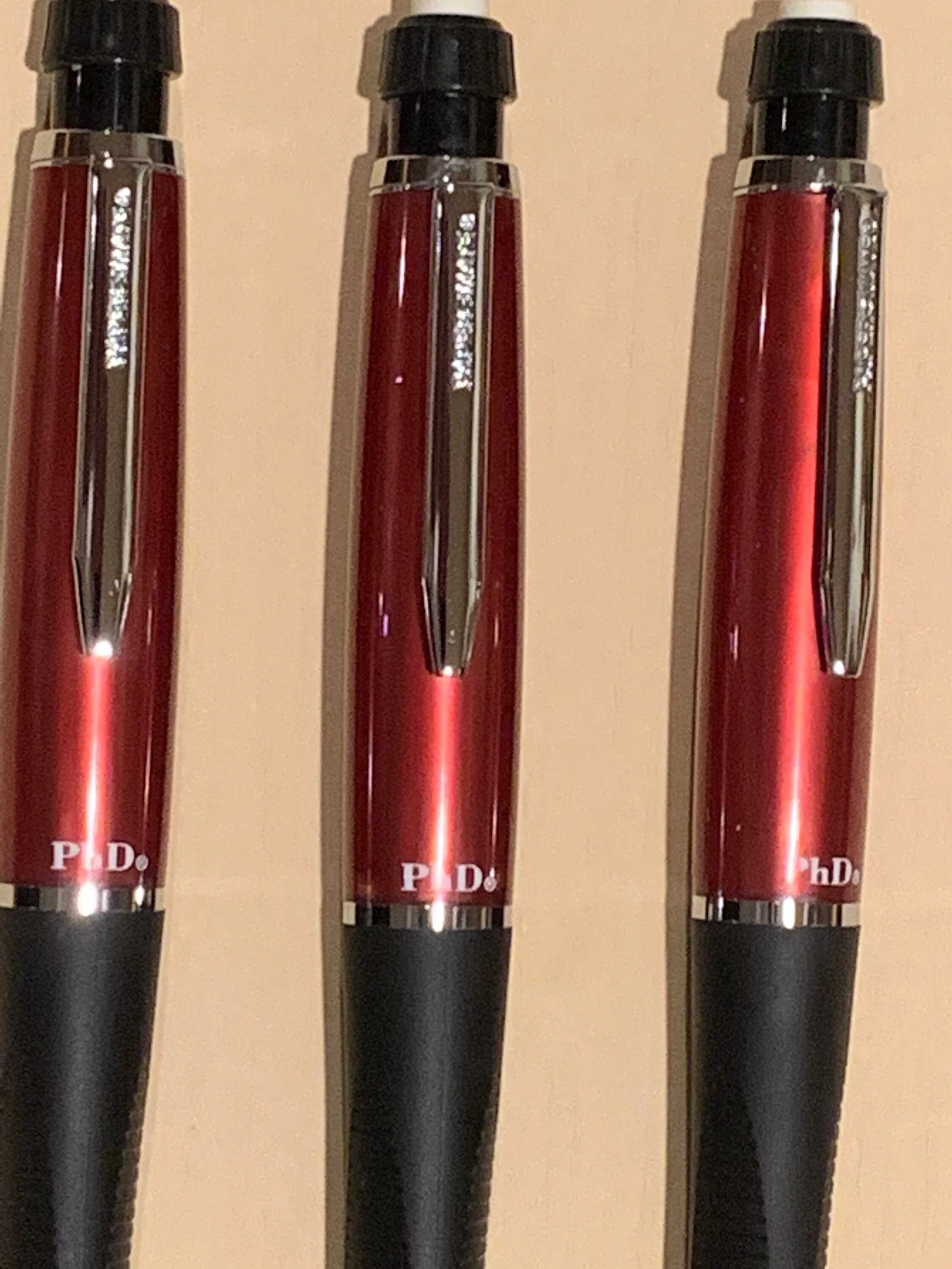 Papermate Phd Pencils NOS 3 .5mm Rare RED & Chrome Trim, No Longer in Production Etsy