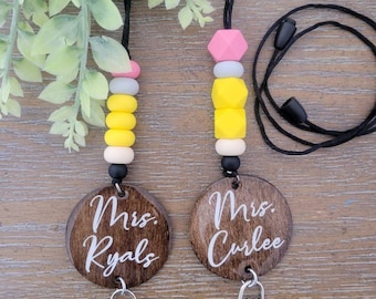 Teacher Lanyard, Lanyard, Teacher Gift, Teacher Pencil Lanyard, Gifts for her