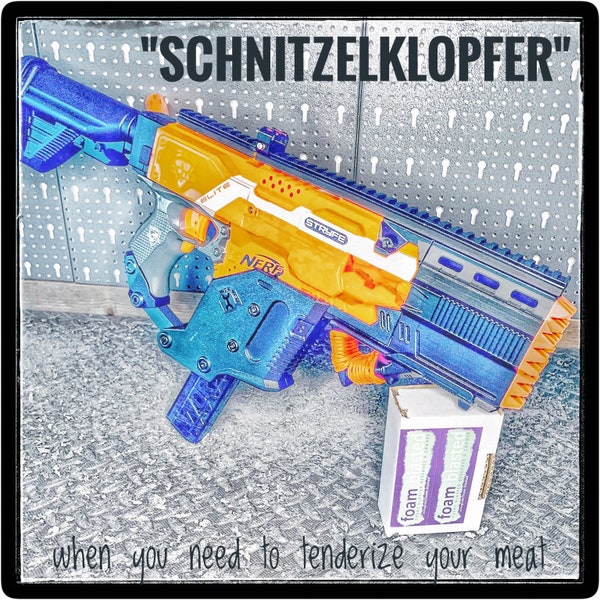 3D Printable Nerf Stryfe "Schnitzelklopfer" Kit compatible to KrissVektor Kit - Digital STL Files only