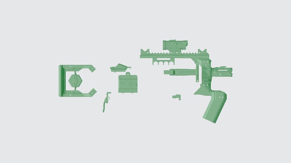 3D Printable Nerf Rayven Sci-fi Body Kit Digital STL Files - Etsy