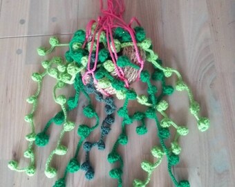 Plantje gehaakt, hangplant