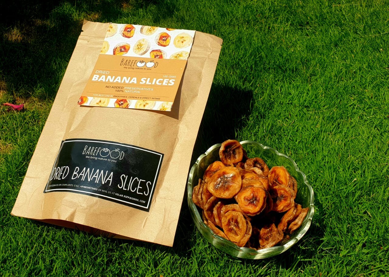 Barefood Dried Banana Slices 100 gm no sugar or Etsy