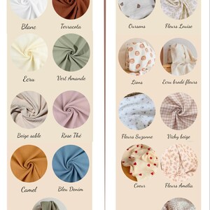 Baby blanket in cotton gauze and fur. image 9