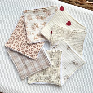 Washable cotton gauze wipes