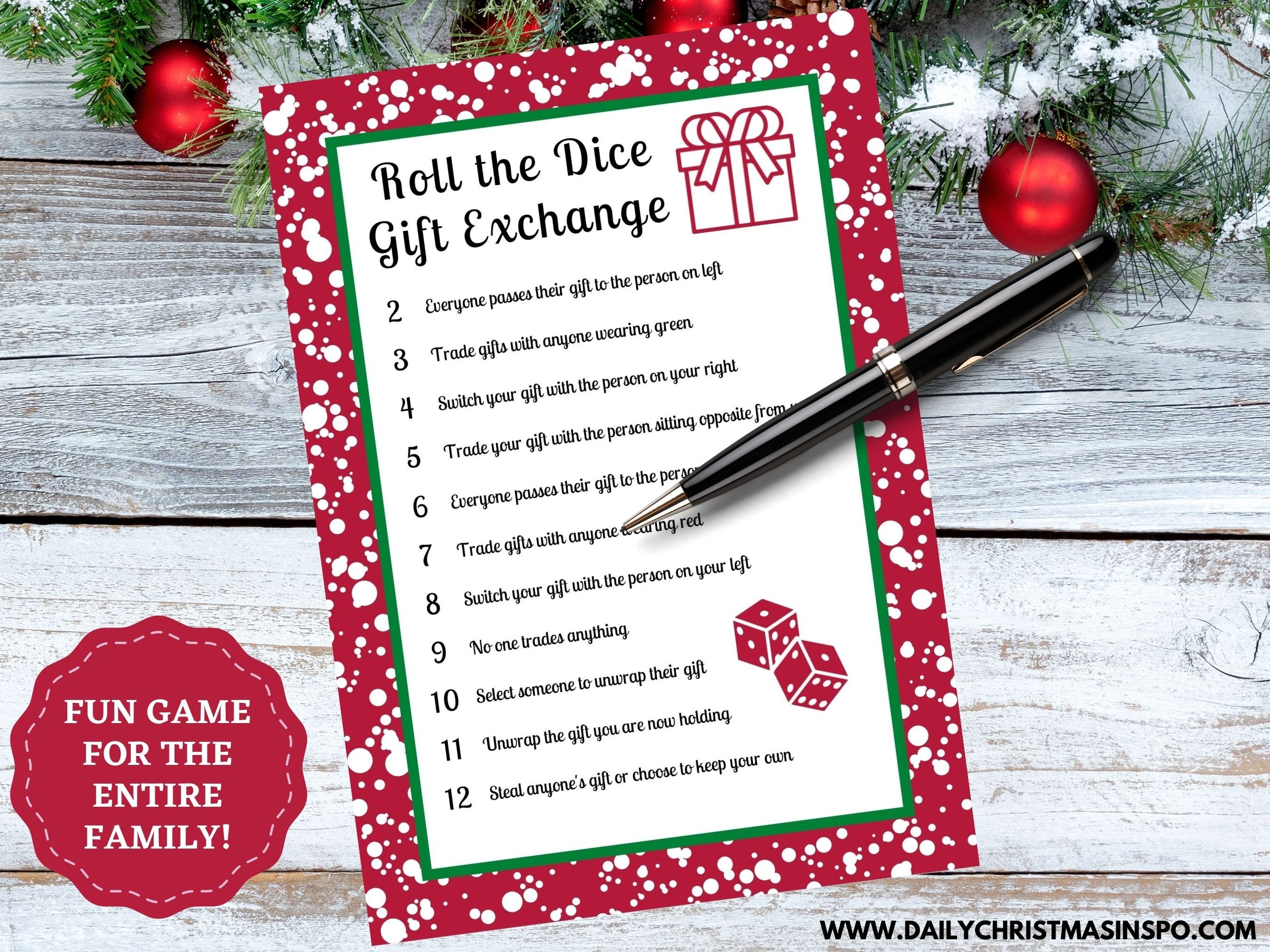 Christmas Gift Exchange - Holiday Present Swap Party Game