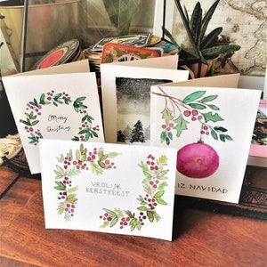 Kerstkaart Aquarel