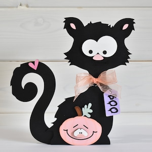 Halloween Decor, Halloween Cat, Black Cat Decor, Cute Halloween Decor