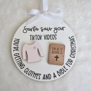 Ornament, Christmas Ornament, Funny Ornament, Pink Ornament, Gifts for Friends, White Elephant, Funny Friend Gifts, Sibling Gifts