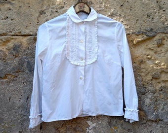 Vintage French chemise shirt blouse