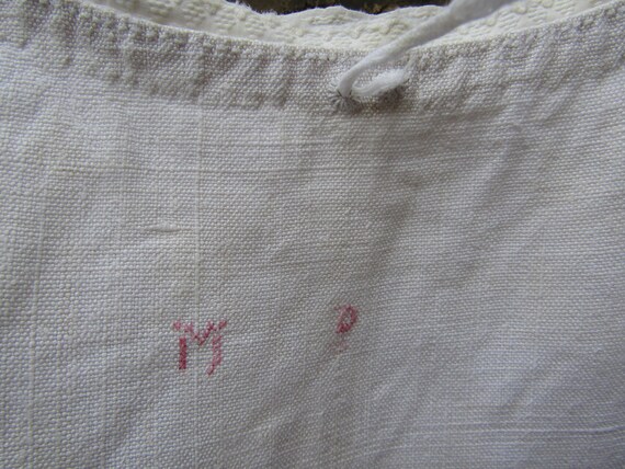 Antique French linen shift dress or nightgown - image 8