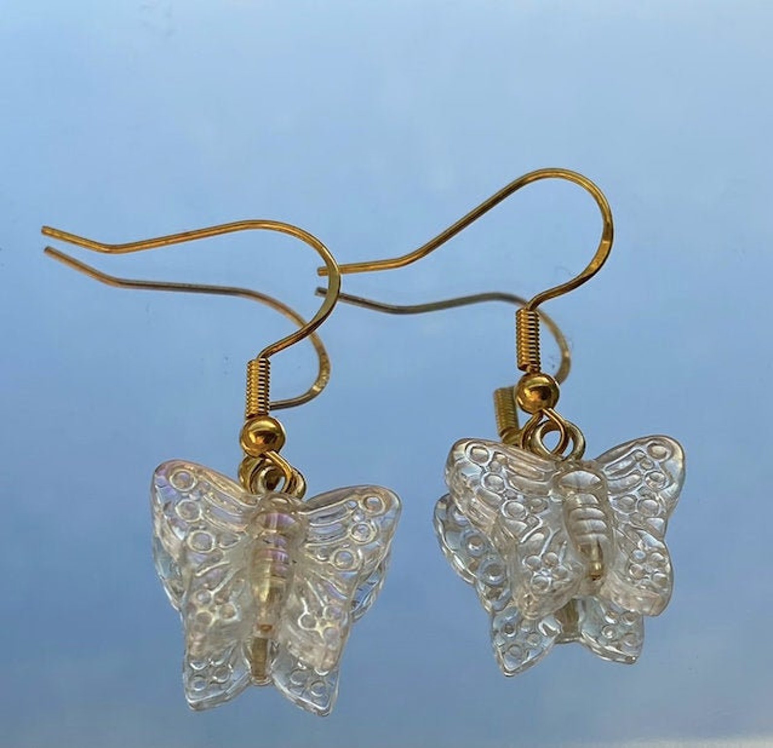 Aesthetic butterfly earrings Etsy
