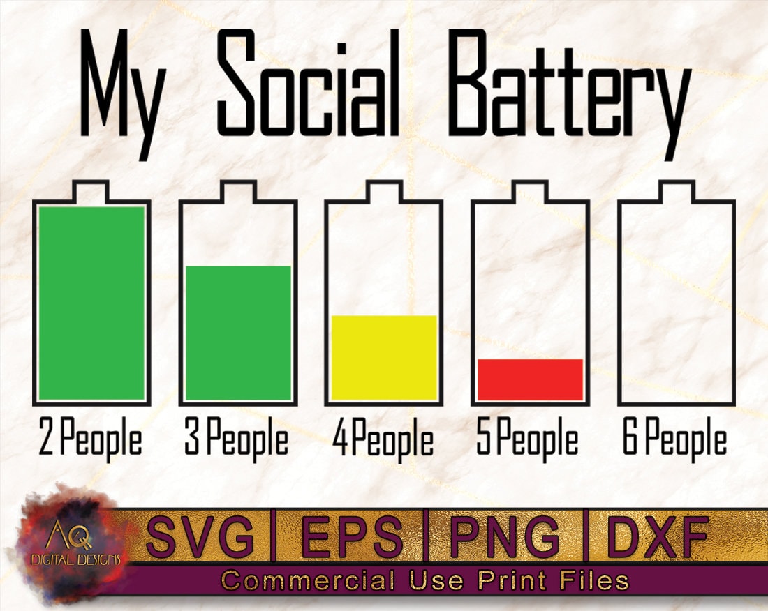 My Social Battery PNG Print for Sublimation or Print, Funny Sublimation