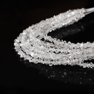AAA Grade Super Clear Natürliche Herkimer Diamant Quarz Perlen, Diamant Perlen, Rohdiamanten Perlen, 4 mm Diamant Perlen, Herkimer Diamant Nuggets