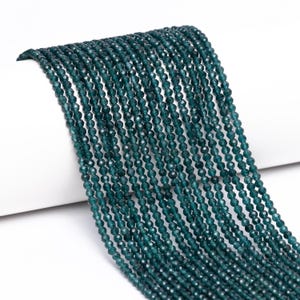 Beautiful London Blue Topaz  Faceted Mirco Round Beads 2.5 mm, Blue Topaz Gemstone Beads, AAA Quality Handmade Loose Beads Strand