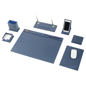 Blu Monaco 5 Piece Rose Gold Desk Organizer Set with Desktop Hanging File Organizer