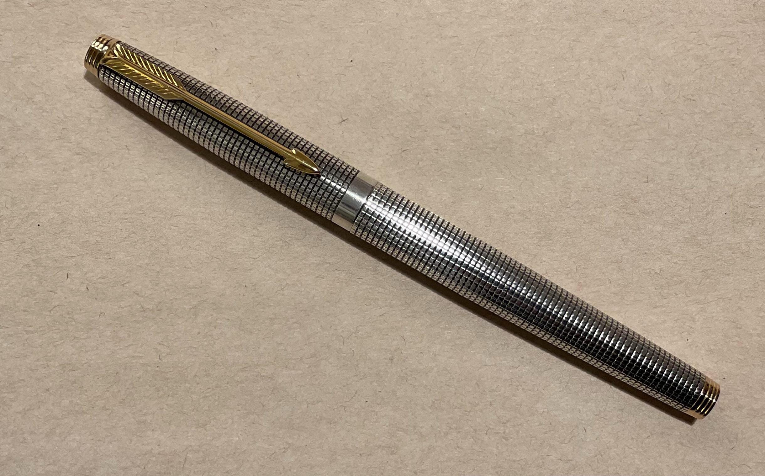 筆記具 PARKER STERLING CAP&BARREL U S A Parker Sterling Cap and Barrel - Etsy
