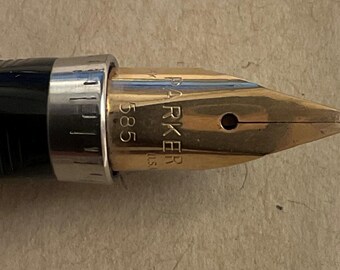 Vintage Parker 75 Sterling Cap & Barrel, Ciselé Fountain Pen With