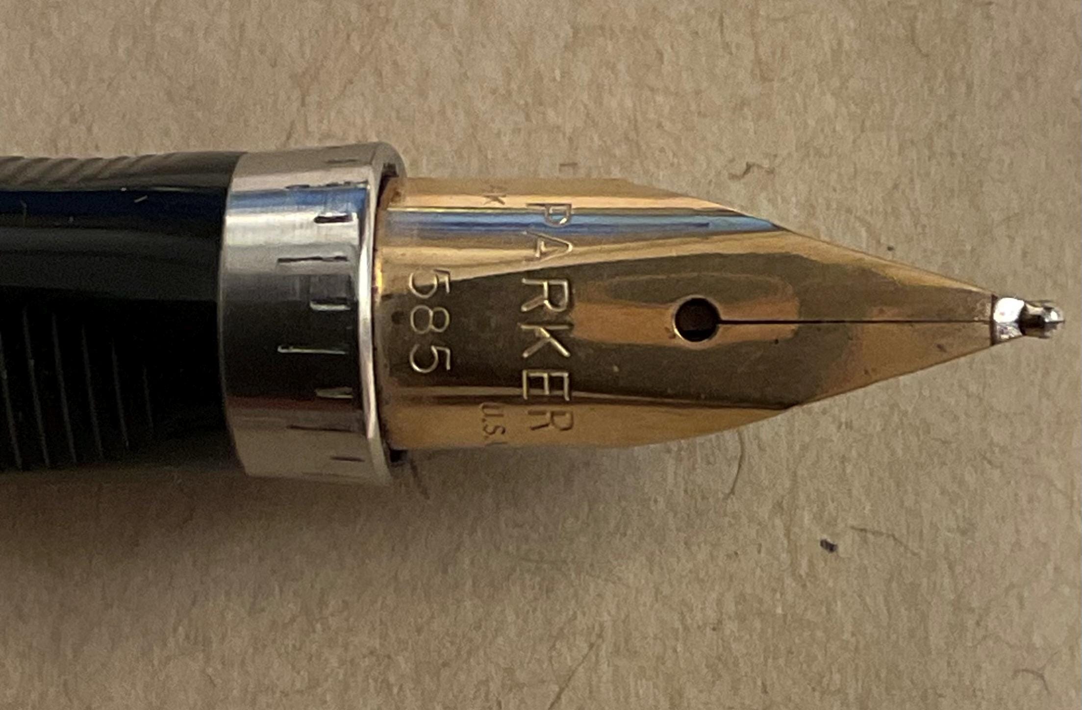 Vintage Parker 75 Sterling Cap & Barrel, Ciselé Fountain Pen With