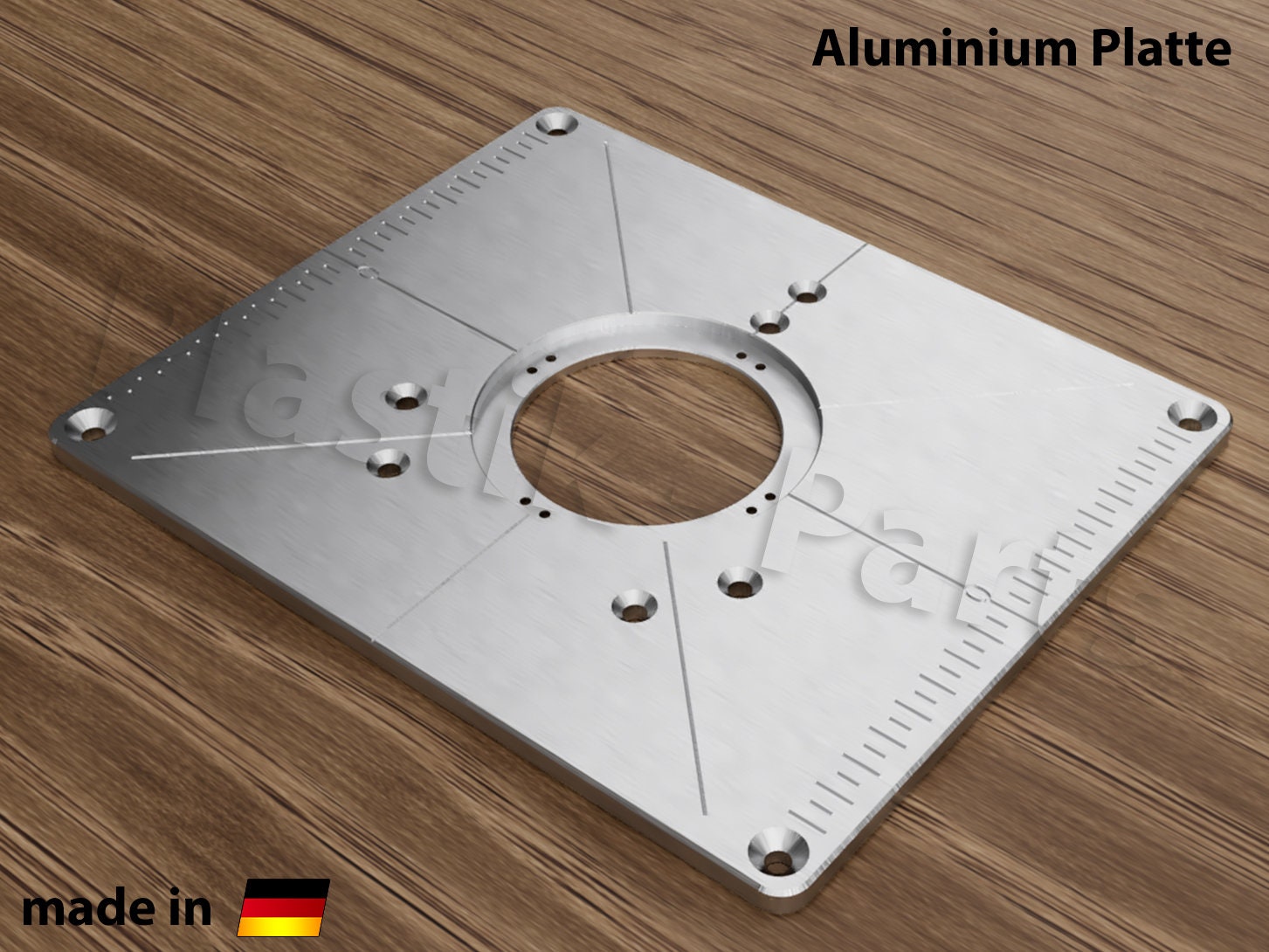ALU Mounting Plate Insert Ring Milling Table Bosch POF 1400 ACE