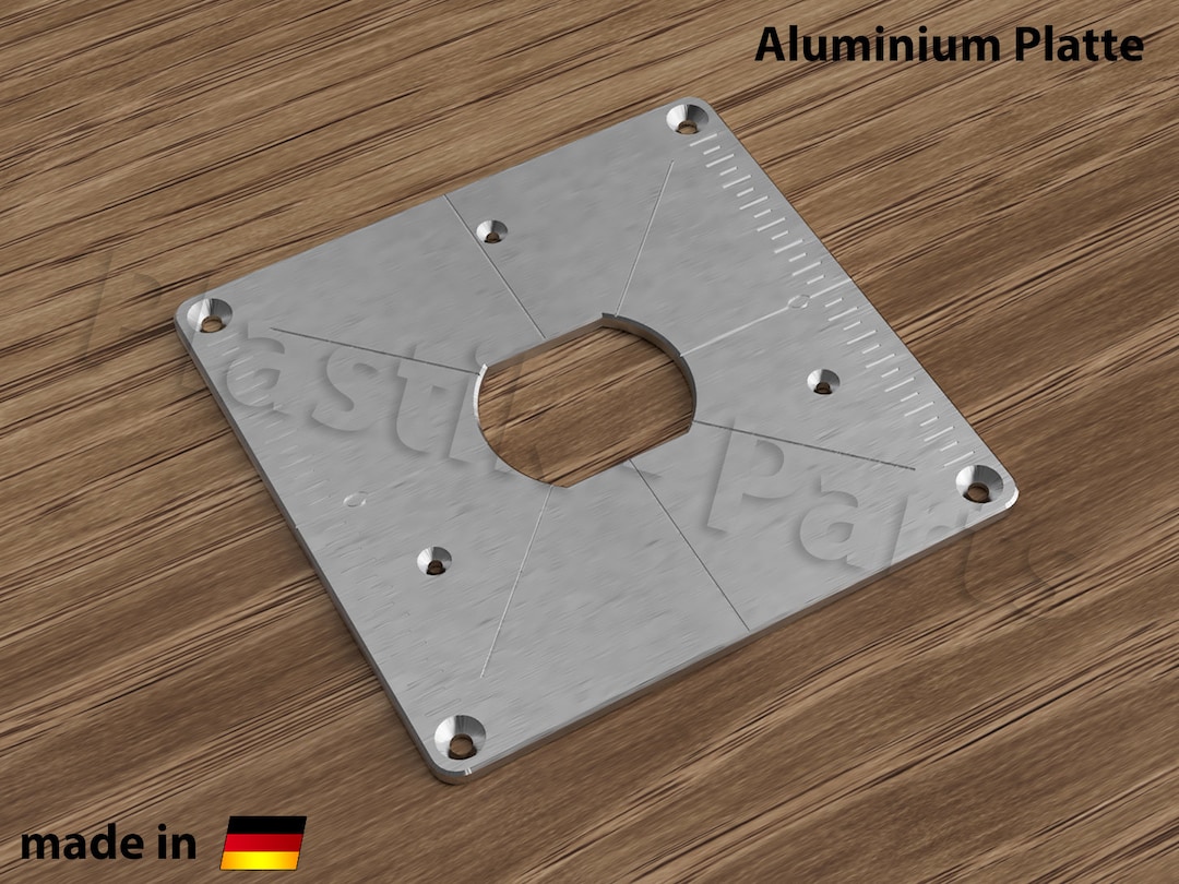 Router Inlegplaat ALU Mounting Plate Insert Plate for Router Table EINHELL Te-ro 1255E ...
