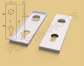 Door handle panel door lock panel Beard wrench cylinder lock door fitting