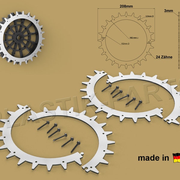 Punte profilo fuoristrada WORX Landroid S M rasaerba robotizzato Worx Plus S / metro rasaerba