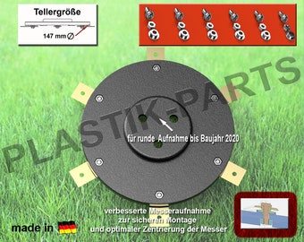 Disque à couteaux 6 lames plaque à couteaux pour robot tondeuse KRESS Nano KR100 KR101E