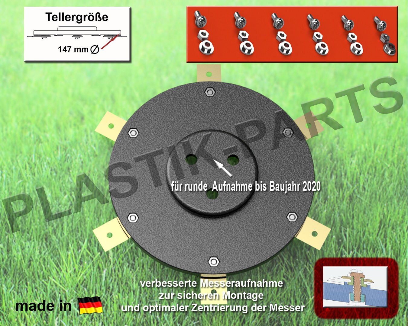 Knife Disc 6 Blades Knife Plate for WORX Landroid S M S500i M800 M900 M1000 Etsy