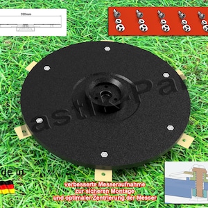 Messerscheibe 6 Klingen Messerteller für Gardena Sileno Life 15101-20 15103-20