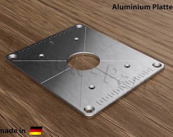 ALU montageplaat inzetplaat voor freestafel HOLZMANN OBF 1200 router